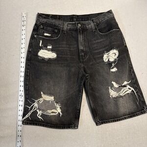 Levi's 569 Loose Fit Shorts Men's 33 Dark‎ Blue Denim